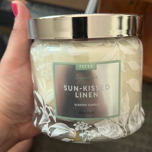 Partylite Sun-Kissed Linen 3-Wick Jar Candle